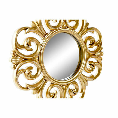 Mirror Set DKD Home Decor Crystal Golden White PP 2 Units Modern Stripped (35 x 2 x 35 cm)