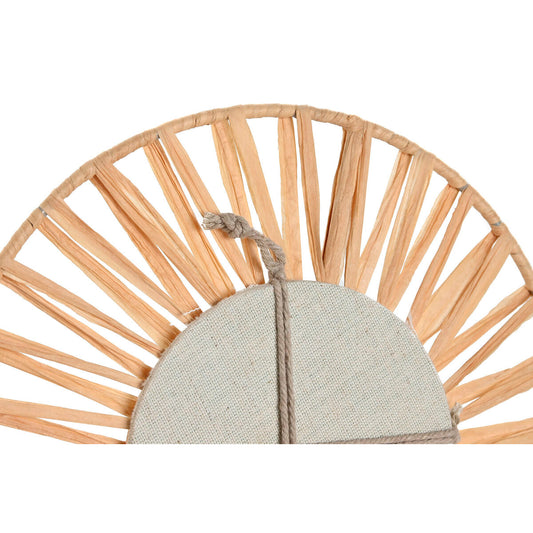 Mirror Set Home ESPRIT Natural Scandi 20 x 2 x 20 cm (3 Pieces)