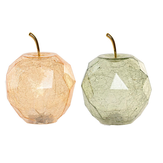 Lighting decoration Home ESPRIT Crystal Shabby Chic 14 x 14 x 19 cm (2 Units)