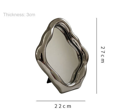Wave Shaped Makeup Mirror